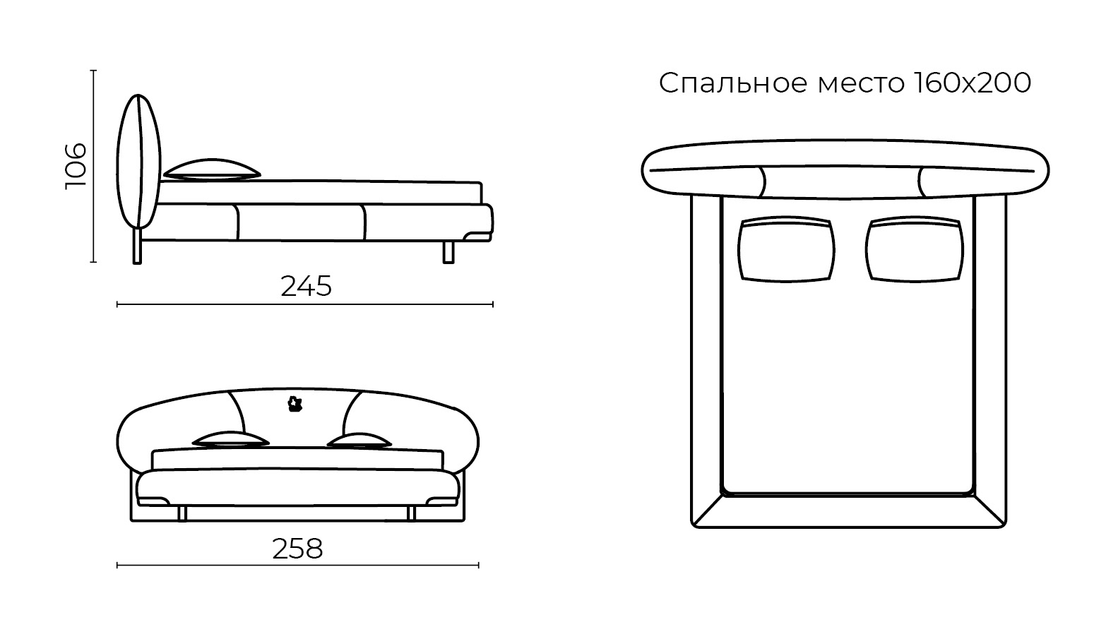 MORGAN кровать - купить от 744349.00 руб в Москве | Интернет-магазин  Estetica